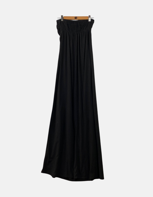 Strapless Black Maxi Dress