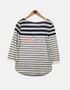 White &blue line T-shirt FM