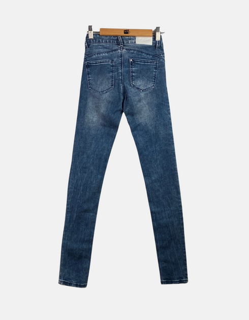 Faded Slim Fit Blue Jeans
