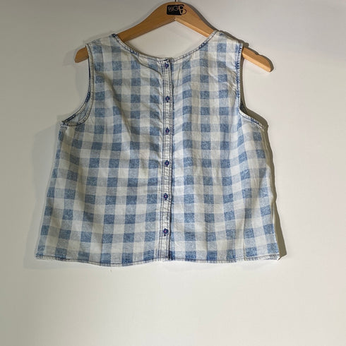 Classic Country Gingham Sleeveless Top
