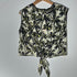 Tropical Tie-Waist Blouse