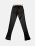 Black Slim-Fit Low-Rise Flare Pants