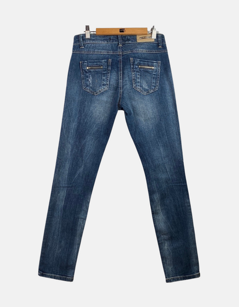 Distressed Denim Skinny Jeans