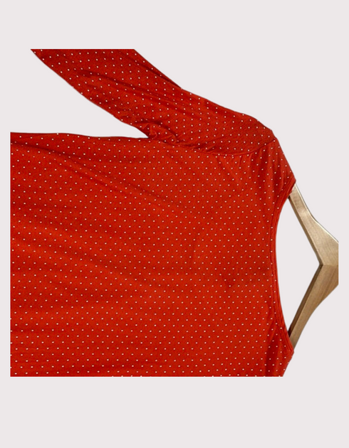 Crimson Dot Delight Blouse