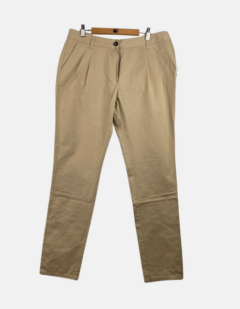 Classic Khaki Straight-Leg Chino Pants