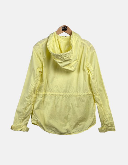 Light Yellow Hooded Windbreaker Jacket
