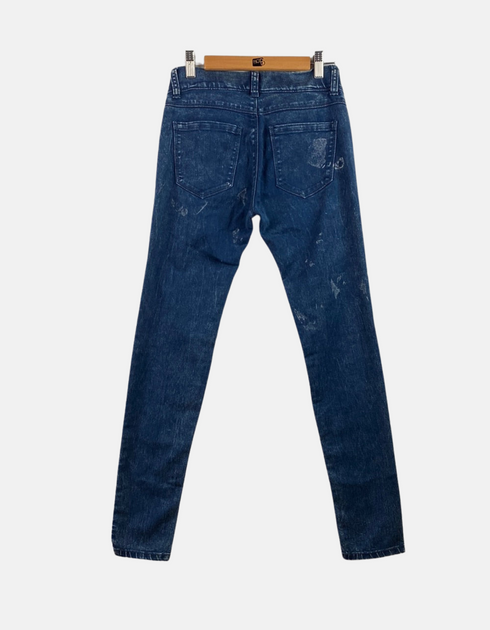 Classic Blue Slim-Fit Denim Jeans