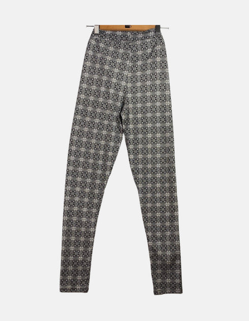 Geometric Print Slim-Fit Pants