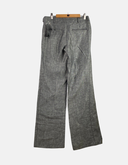 Wide-Leg Grey Trousers