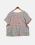 T-shirt red & blue line FM