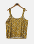 Floral Print Ruffled Strap Top For Women