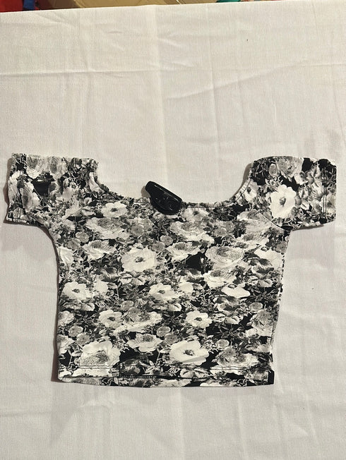 Floral Printed Half Top for Ladies
