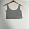 Heathered Grey Essential Crop Top