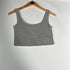 Heathered Grey Essential Crop Top