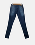 Floral-Embroidered Slim Fit Denim Jeans