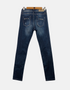 Distressed Slim-Fit Blue Denim Jeans