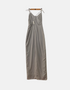 Gray colour long dress FM