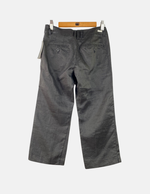 Women's Cropped Black Trousers