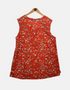 Orange floral big tank FM