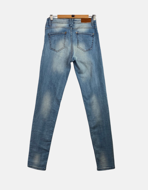 Light Wash Slim-Fit Denim Jeans