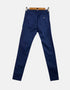 Navy Blue Slim-Fit Casual Pants