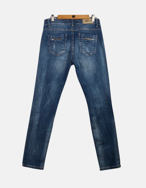 Distressed Denim Skinny Jeans