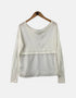 Sheer Long Sleeve Layered Top for Women