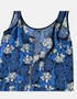 Pineapple Print Peplum Tank Top