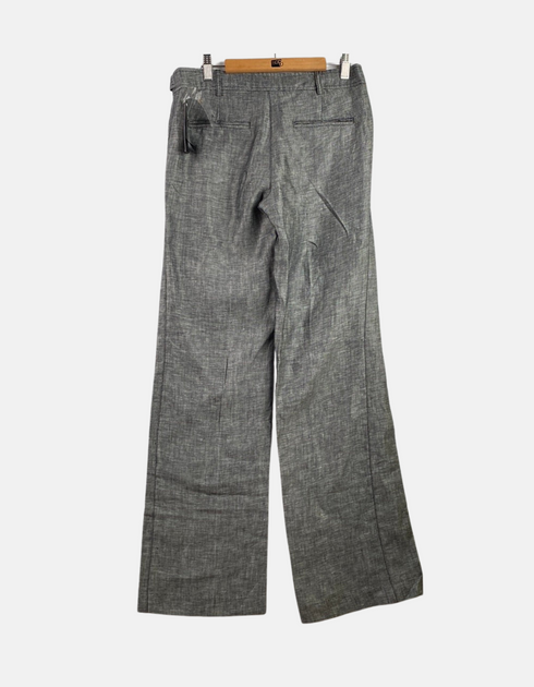 Wide-Leg Grey Trousers