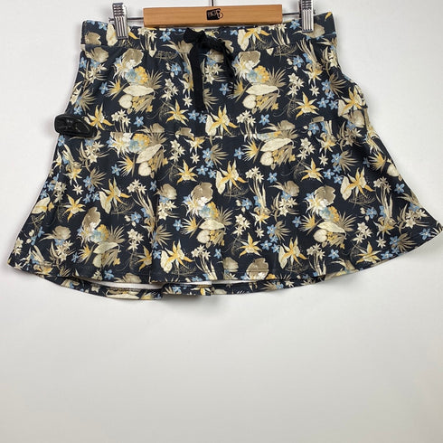 Skirt floral yellow