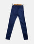 Navy Blue Slim-Fit Casual Pants