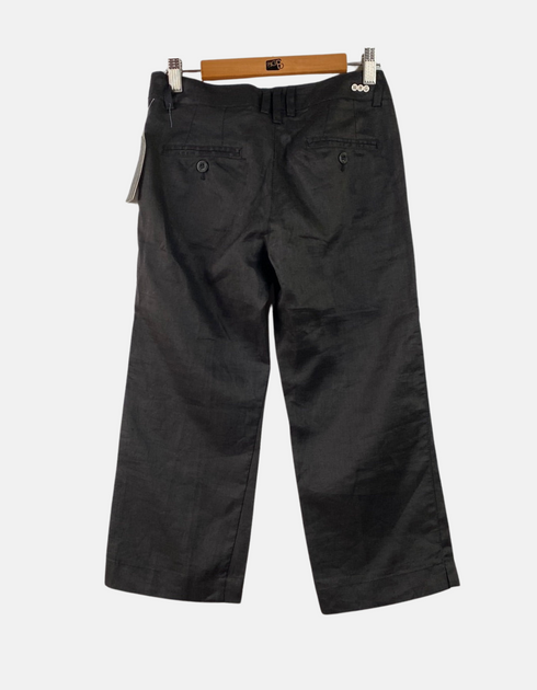 Women's Cropped Black Trousers