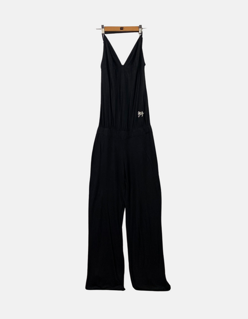 Women's Black Spaghetti Strap Jumpsuit