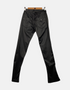 Black Slim-Fit Low-Rise Flare Pants