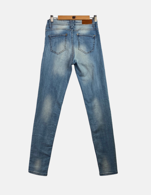 Light Wash Slim-Fit Denim Jeans