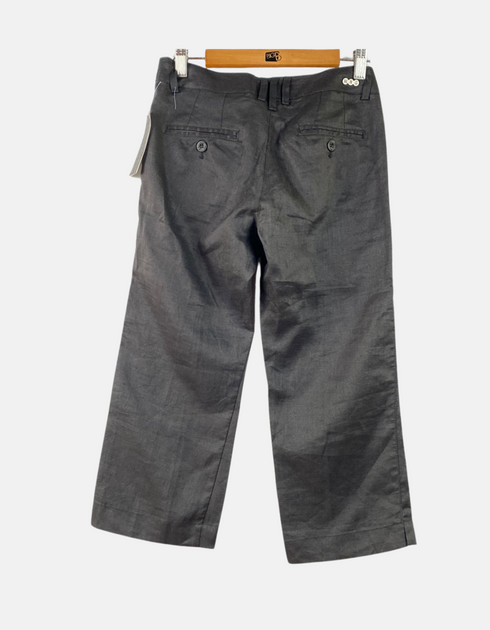 Women's Cropped Black Trousers