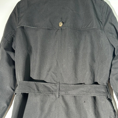 Classic Belted Trench Coat with Double-Breasted Design