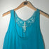 Aqua Elegance Lace Detail Tank