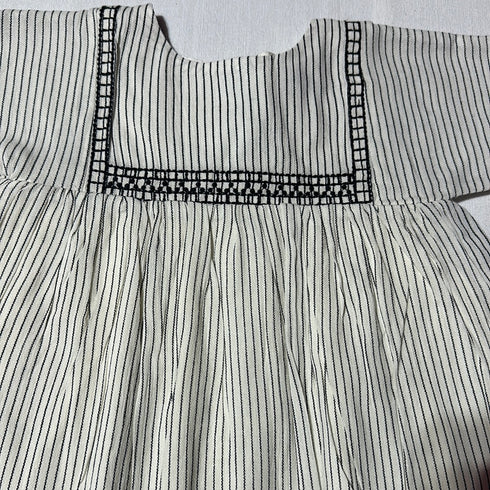 Baby Girls' Pinstripe Short-Sleeve Dress