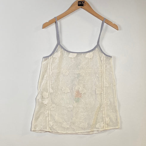 Embroidered Lace Spaghetti Strap Camisole