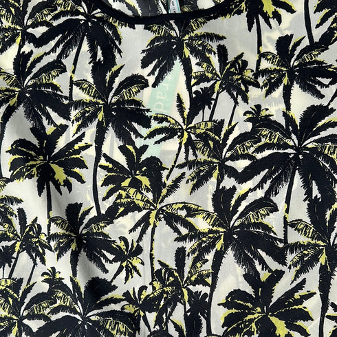 Tropical Tie-Waist Blouse