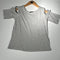 Chic Charcoal Tie-Sleeve Top