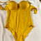 Swimsuit ladies yellow