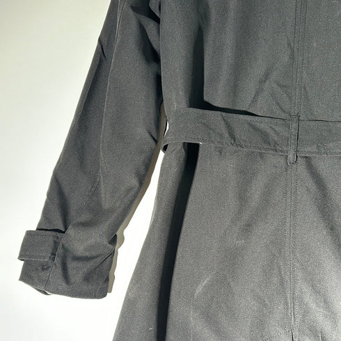 Classic Belted Trench Coat with Double-Breasted Design