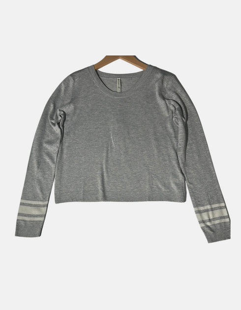 Modern Grey Crop Sweater FM